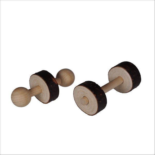 Set D'Haltères En Bois Pour Rongeur