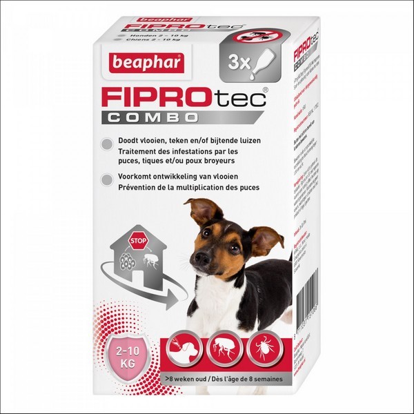 FIPROtec Combo, Pipettes Antiparasitaire Puces & Tiques Pour Chien Beaphar