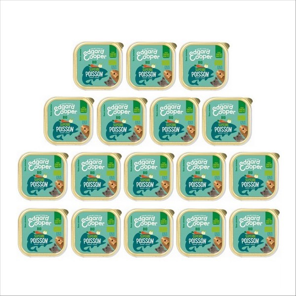 Edgard & Cooper Barquette Poisson Bio Pour Chien Adulte