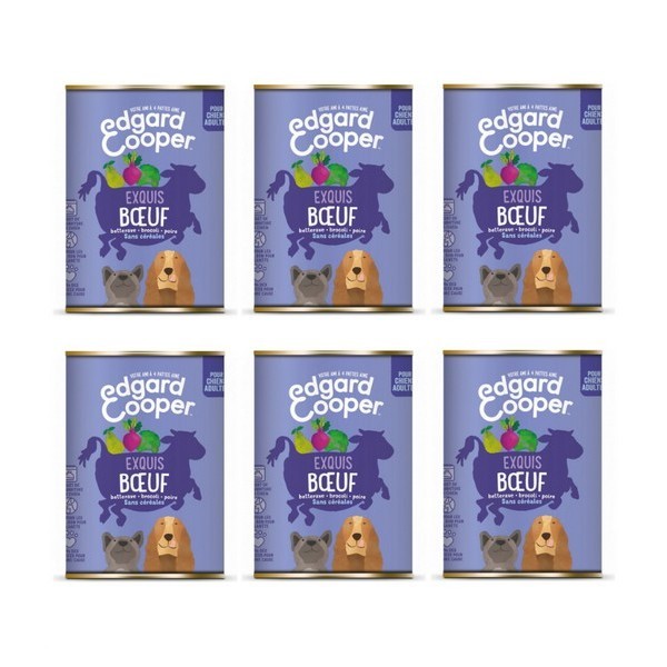 Edgard & Cooper Boîte Bœuf Pour Chien Adulte