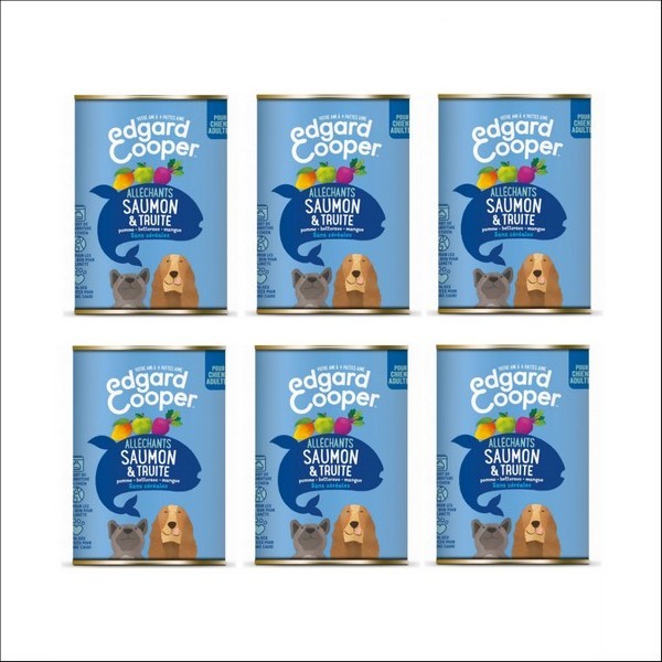 Edgard & Cooper Boîte Saumon & Truite Pour Chien Adulte