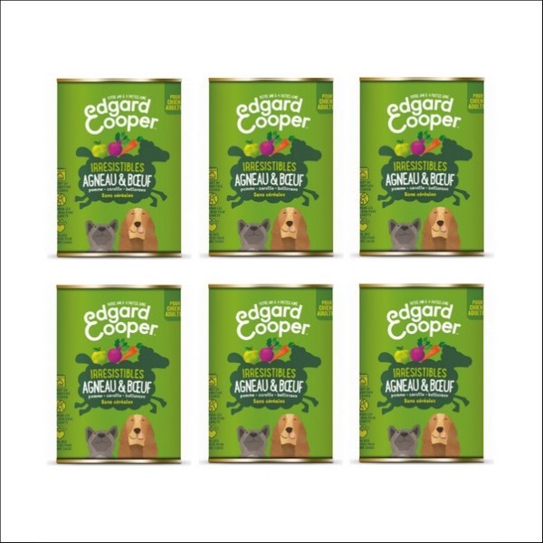 Edgard & Cooper Boîte Agneau & Bœuf Pour Chien Adulte