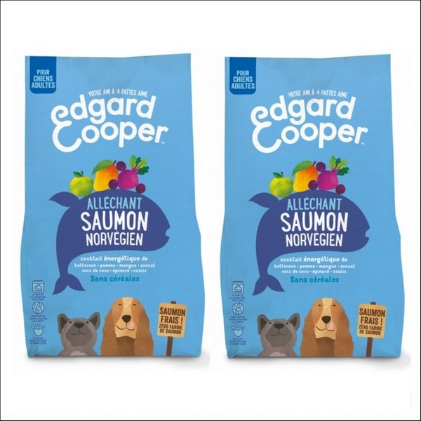 Edgard & Cooper Saumon Norvégien Frais Sans Céréales Hypoallergéniques Pour Chien Adulte