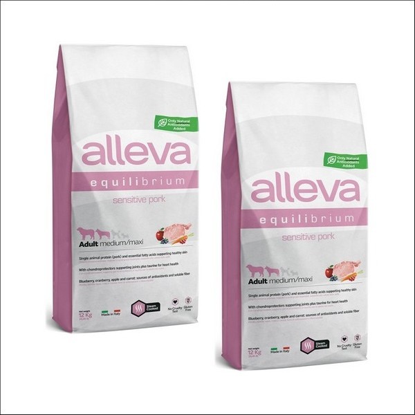 Croquettes Digestion Sensible Au Porc Pour Chien Adulte Toutes Races - Alleva Equilibrium