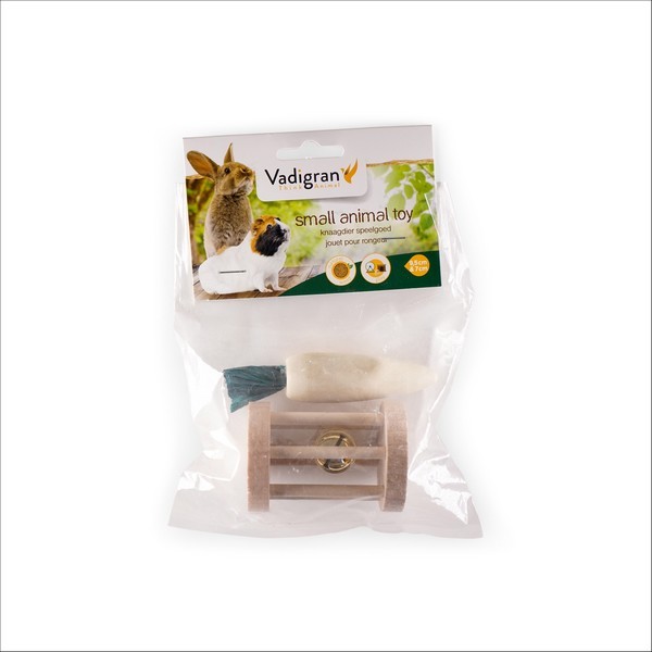 Pack De Jouets En Bois Pour Rongeur Carotte & Rouleau