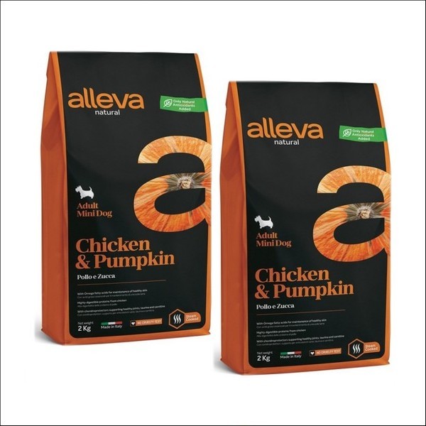 Croquettes Au Poulet & Au Potiron Pour Chien Adulte Mini - Alleva Natural