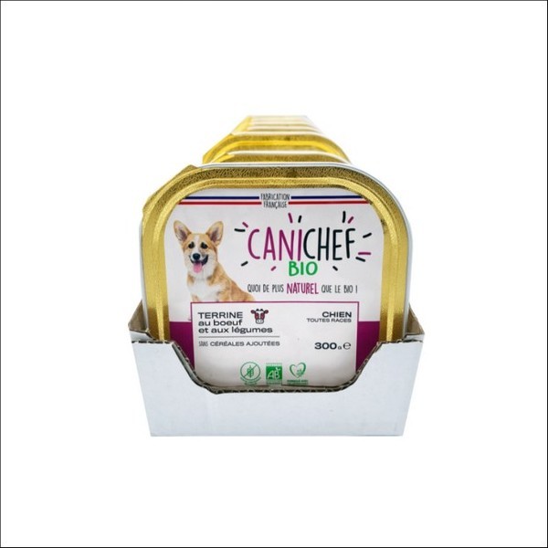 CANICHEF - Terrine Pour Chien Au Bœuf Sans Céréales