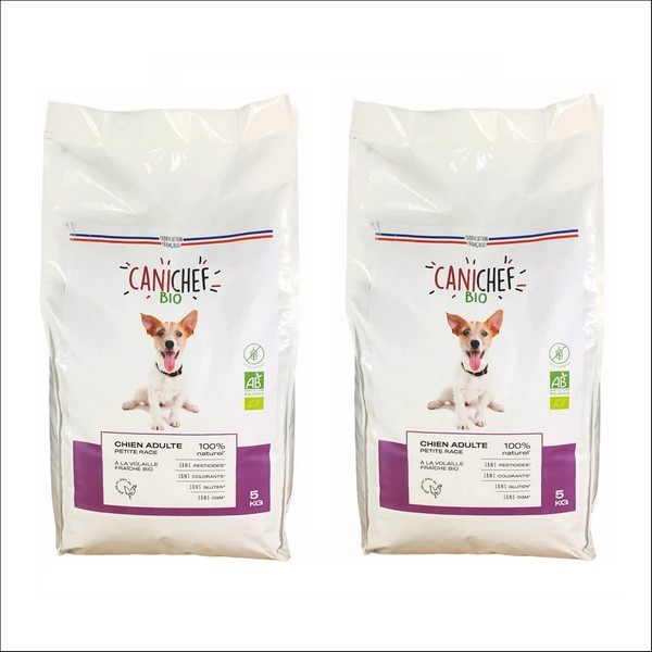 CANICHEF - Croquettes A La Volaille Pour Chien De Petite Race Sans Céréales BIO