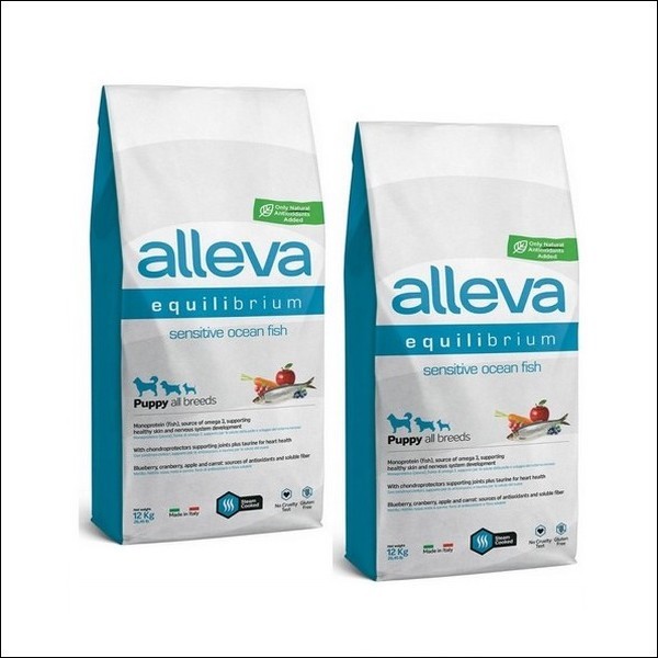 Croquettes Digestion Sensible Au Poisson Pour Chiot Toutes Races - Alleva Equilibrium