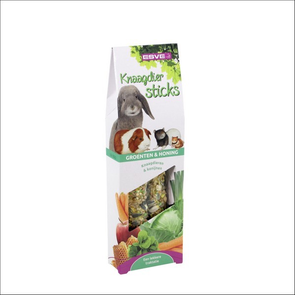 ESVE STICKS Pour Lapins & Rongeurs Fruit-Miel Ou Légume-Miel