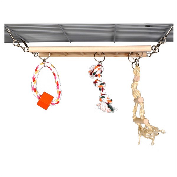 Jouet Pour Rongeurs Echelle De Jeu En Bois Avec Accessoires