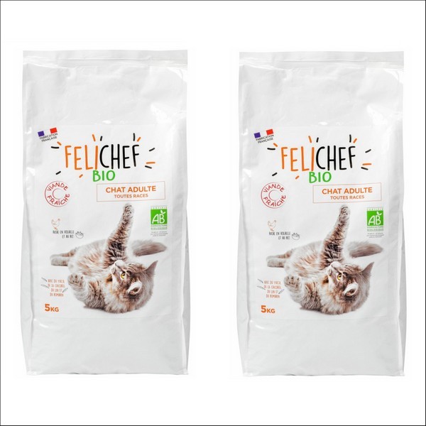 FELICHEF - Croquettes BIO A La Volaille Pour Chat Adulte