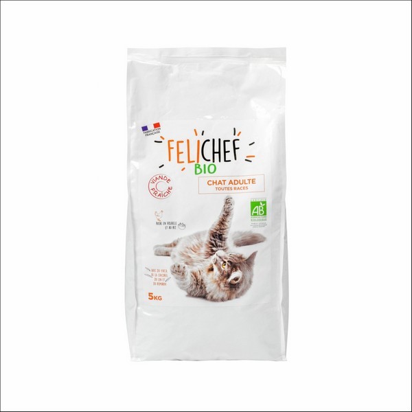 FELICHEF - Croquettes BIO A La Volaille Pour Chat Adulte