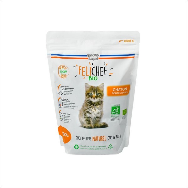 FELICHEF - Croquettes BIO A La Volaille Pour Chaton
