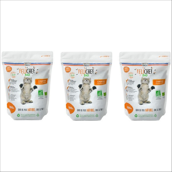 FELICHEF - Croquettes BIO Sans Céréales Pour Chaton