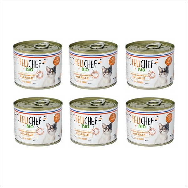 FELICHEF - Mousse Gourmande BIO A La Volaille Pour Chat