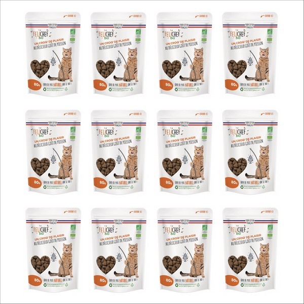 FELICHEF - Friandises BIO Goût Poisson Pour Chat