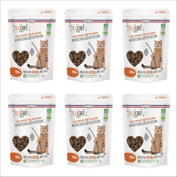 FELICHEF - Friandises BIO Goût Poisson Pour Chat