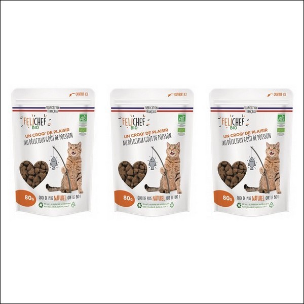 FELICHEF - Friandises BIO Goût Poisson Pour Chat