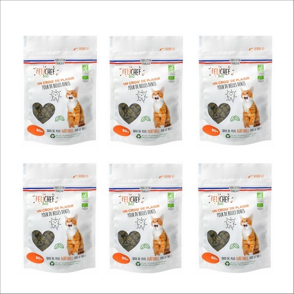 FELICHEF - Friandises BIO Hygiène Bucco-Dentaire Pour Chat