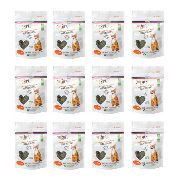FELICHEF - Friandises BIO Hygiène Bucco-Dentaire Pour Chat