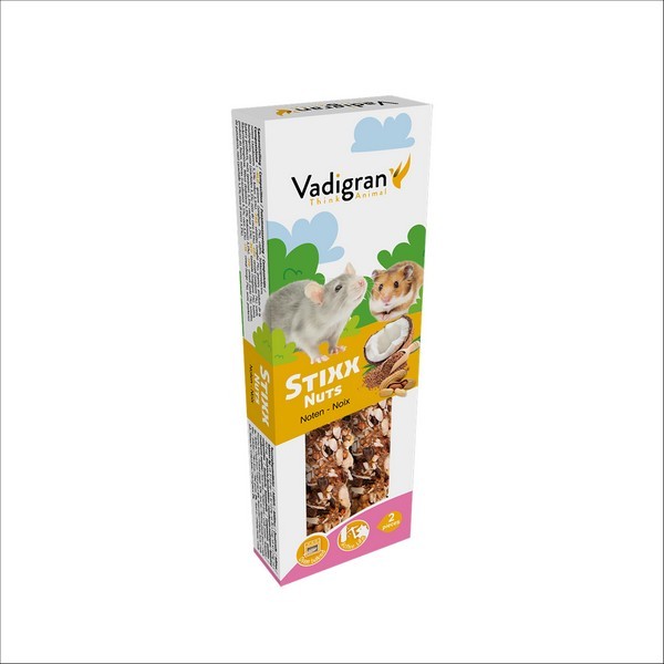Lot De 2 Baguettes A Ronger Vadigran StiXX Pour Rats & Hamsters