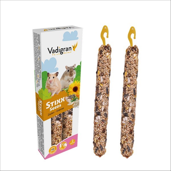 Lot De 2 Baguettes A Ronger Vadigran StiXX Pour Hamsters & Gerbilles