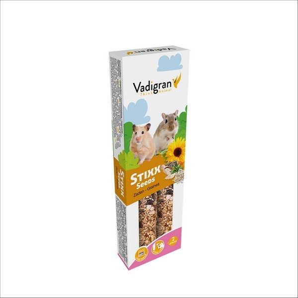 Lot De 2 Baguettes A Ronger Vadigran StiXX Pour Hamsters & Gerbilles