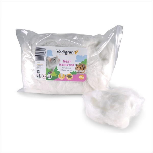 Ouate Blanc Pour Lit Hamster, Souris, Gerbille, Octodon, Écureuil