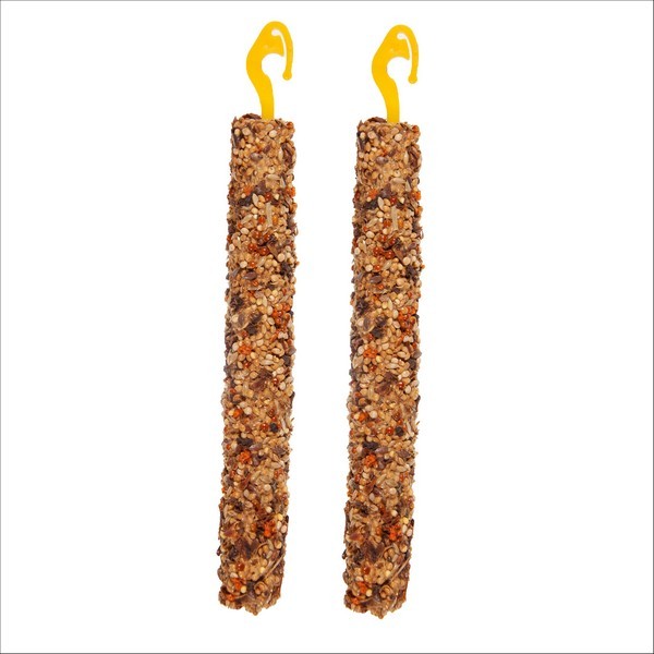 Lot De 2 Bâtonnets Snack Stixx Pour Oiseaux Exotique Aux Fruits Vadigran