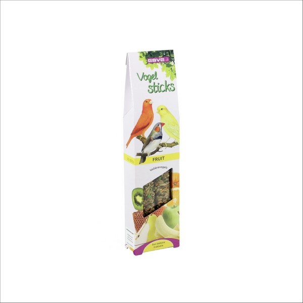 Lot De 2 Bâtonnets Snack Stixx Pour Oiseaux De Volière Aux Fruits Vadigran