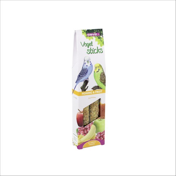 Lot De 2 Bâtonnets Snack Stixx Oiseau Perruche Fruit-Miel Vadigran