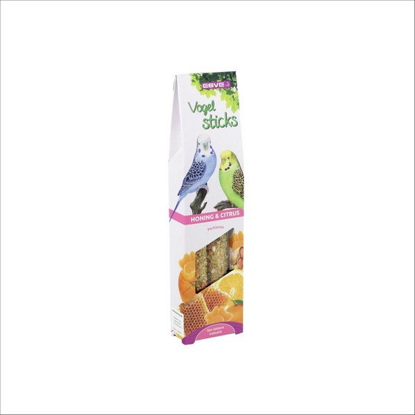 Lot De 2 Bâtonnets Snack Stixx Oiseau Perruche Citron-Miel Vadigran