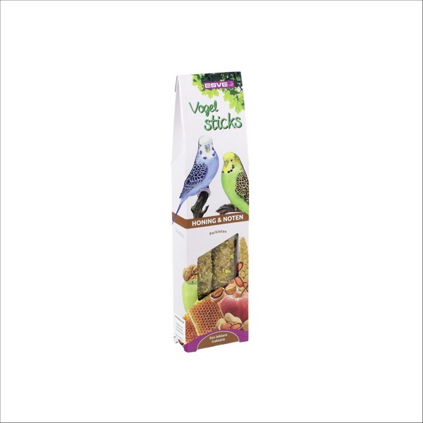 Lot De 2 Bâtonnets Snack Stixx Oiseau Perruche Noix-Miel Vadigran