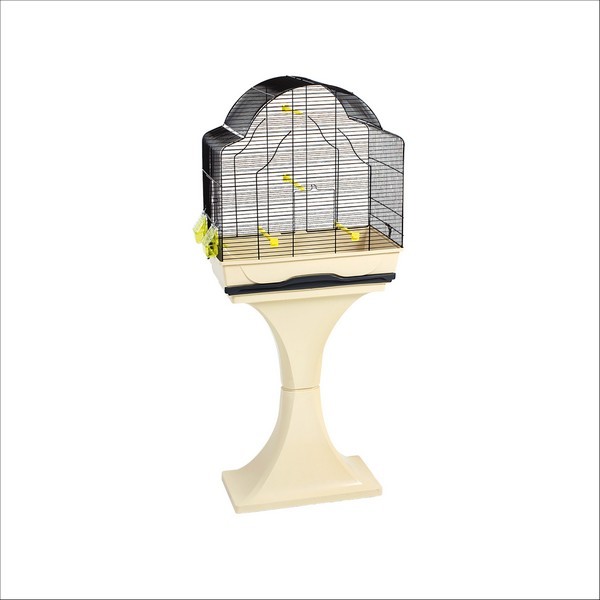 Cage Pour Petits Oiseaux Daisy Avec Pied Sable 56,5 X 36,5 X 127cm