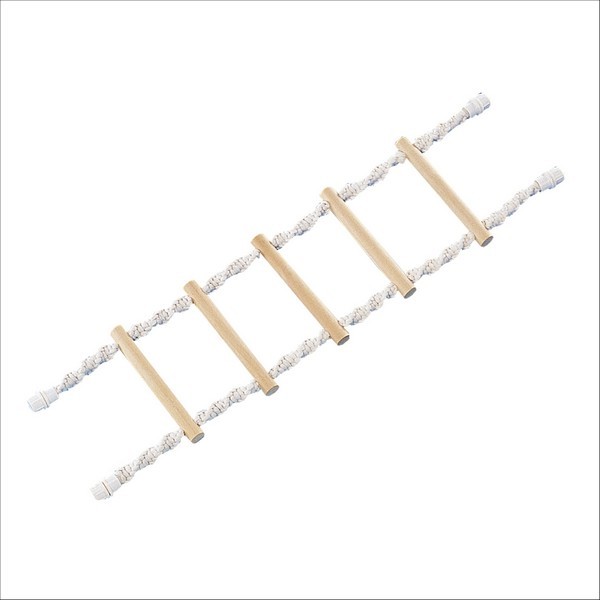 Jouet Pour Oiseaux Échelle De Corde 4 Échelons 66cm Ou 5 Échelons 75cm Vadigran