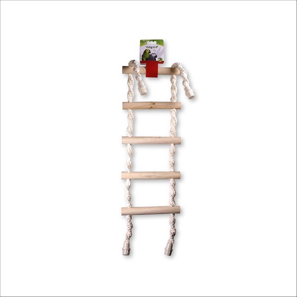 Jouet Pour Oiseaux Échelle De Corde 4 Échelons 66cm Ou 5 Échelons 75cm Vadigran